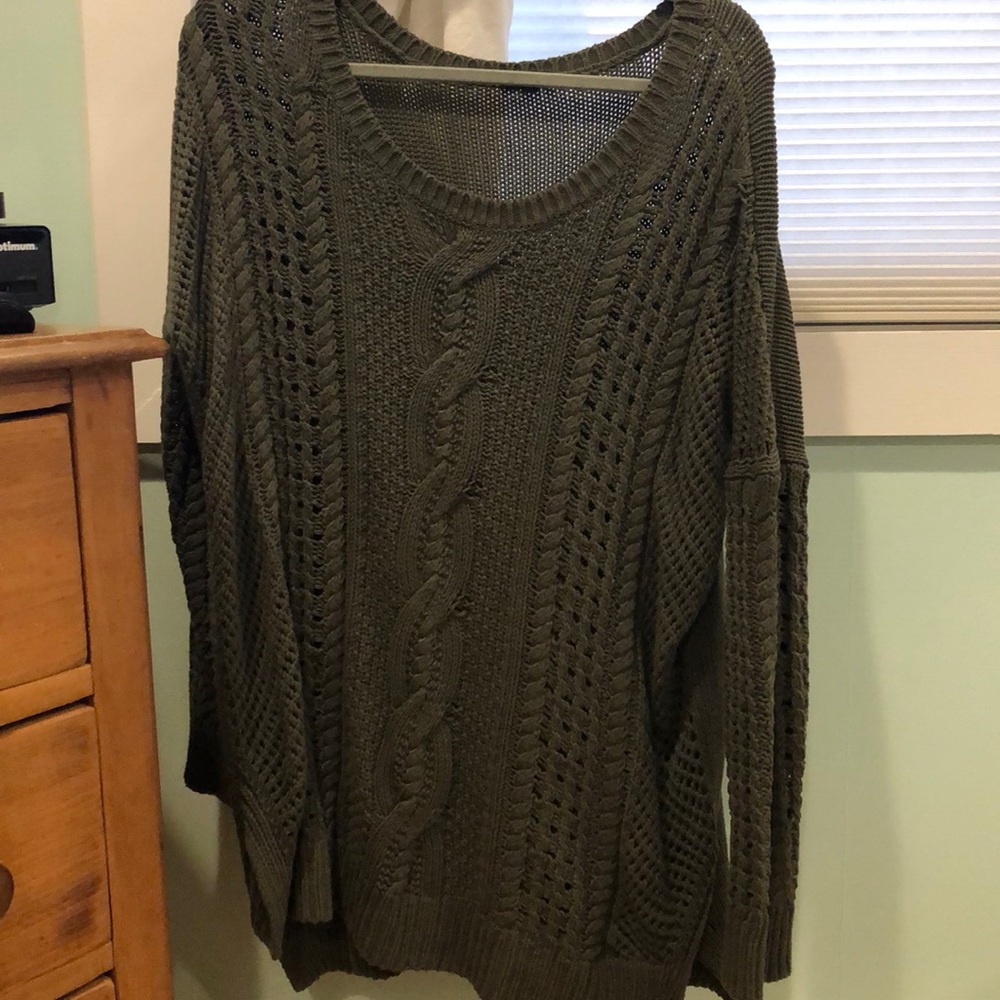 Olive green sweater